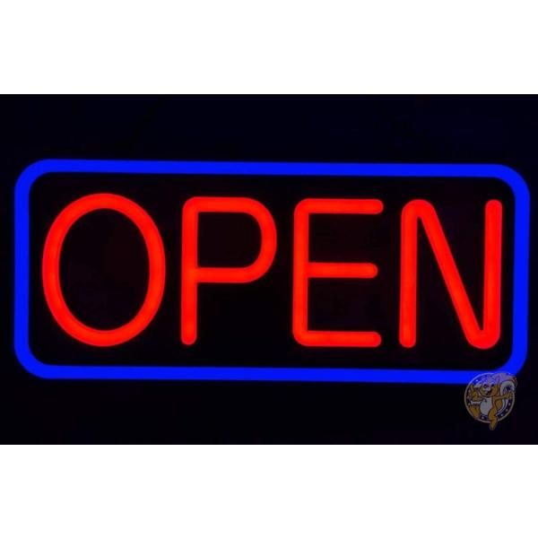 ブリットテック ネオンサイン BritTech OPEN オープン LED ライトアップ レッド 壁 送料無料