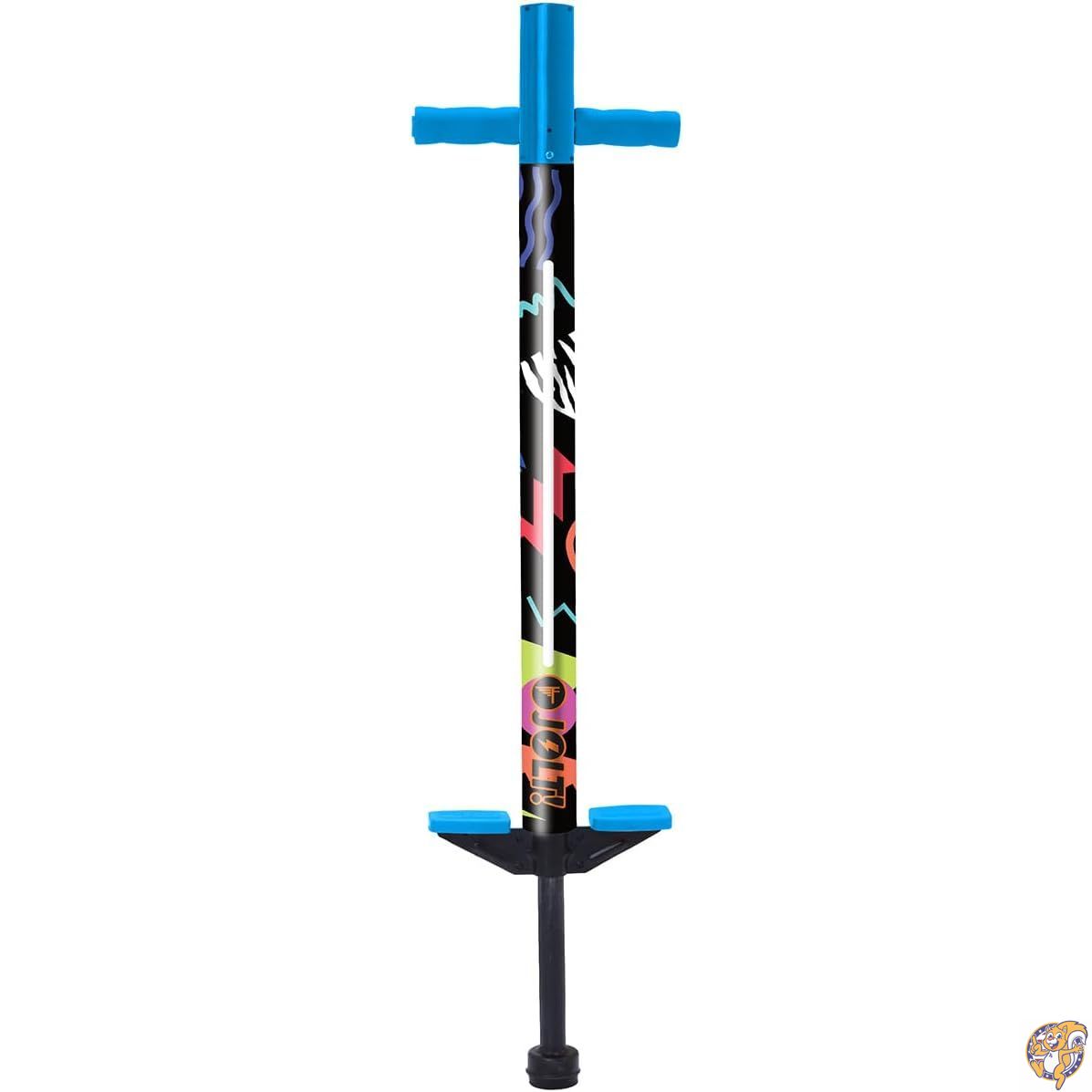 Flybar Glow Jolt ポゴスティック（ホッピング） 対象年齢6歳以上 体重約18kg～36kg 初心者向け LEDライトアップ機能付き 滑り止めステップ 快適なフォームグリップ 男の子・女の子向けアウトドアトイ (Retro Rocket Led)