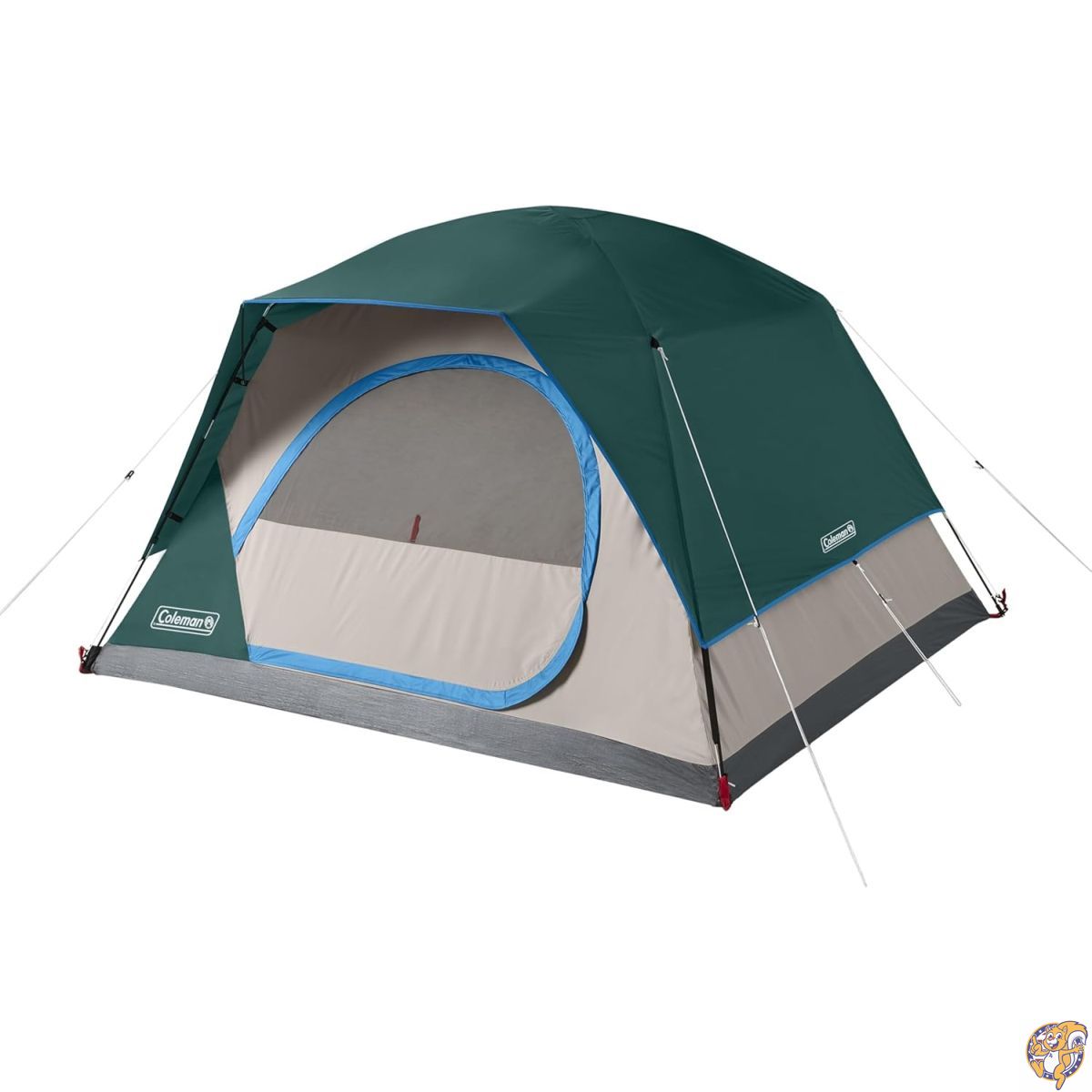 【25日最大4000円クーポン】Coleman(コールマン) Skydomeテント 5分間のセットアップ 4人用耐候テント レインフライ&キャリーバッグ付き 従来のキャノピーよりもヘッドルームが20%増|アメリカグッドバイブス