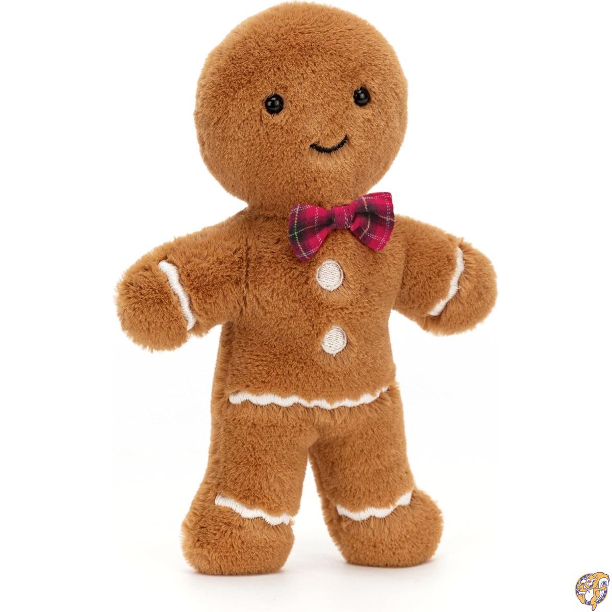Jellycat ジョリー ジンジャーブレッドぬいぐるみ オリジナル 8インチ - クリスマスぬいぐるみ装飾