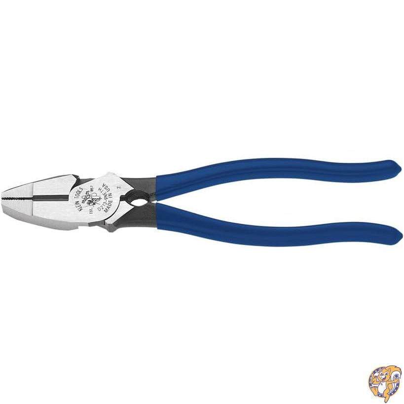 【百貨店大売り出し!引き換え証送達中】Klein Tools D213-9NETH Linemanのボルトスレッドホールディングプライヤー 亜米利加製 高レバレッジ流線型ひな形 丸味を帯びたノーズと置き目ネットボールジョー、9in