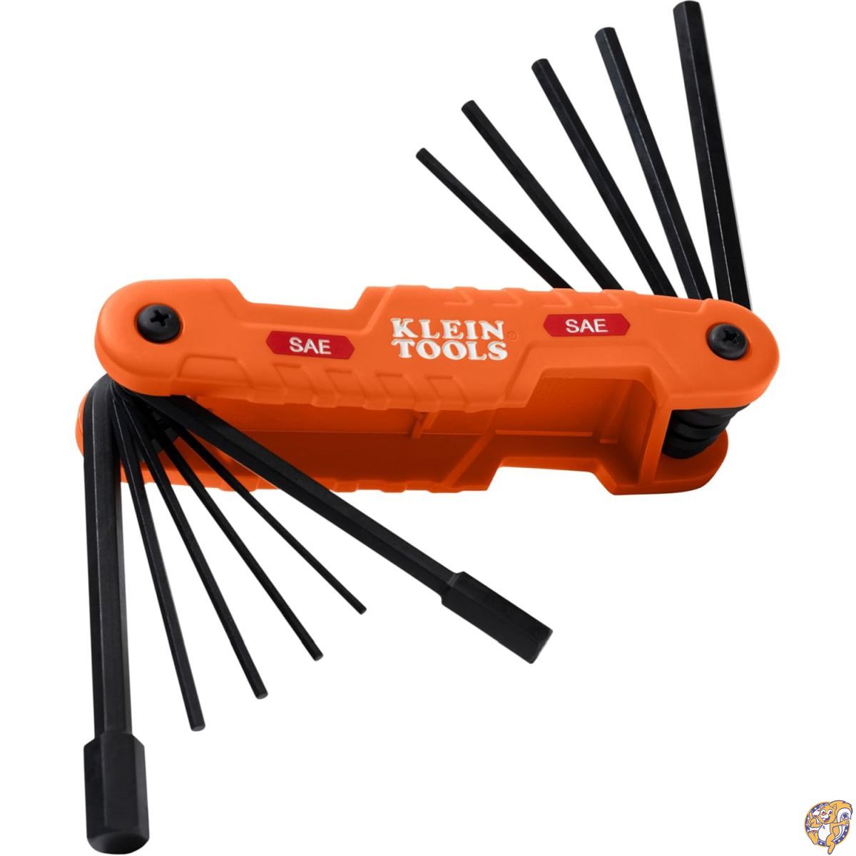 【百貨店大売り出し!引き換え証送達中】Klein Tools 70550 折りたたみ式六角鍵書き割り (SAE 11本組) - 高耐久・ロングリーチ六角棒鍵