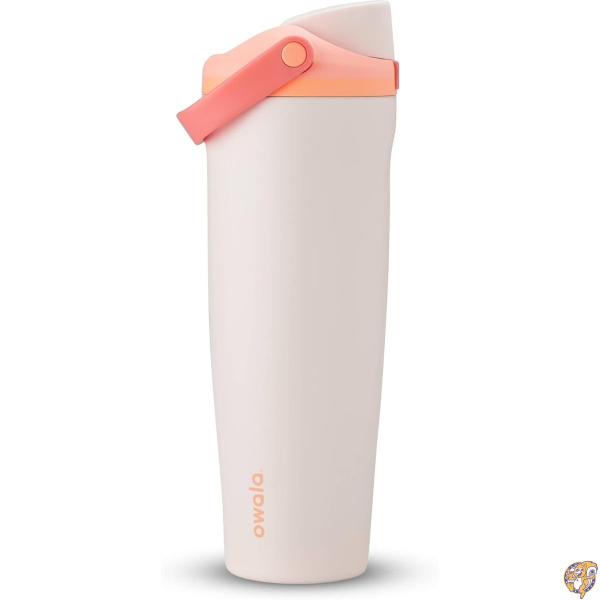 【百貨店大売り出し!引き換え証配送中】Owala FreeSip Sway - ステンレス鋼製40薬局衡オンス（約1.2L）- オレンジ色/タン（Sparkling Sherbet）