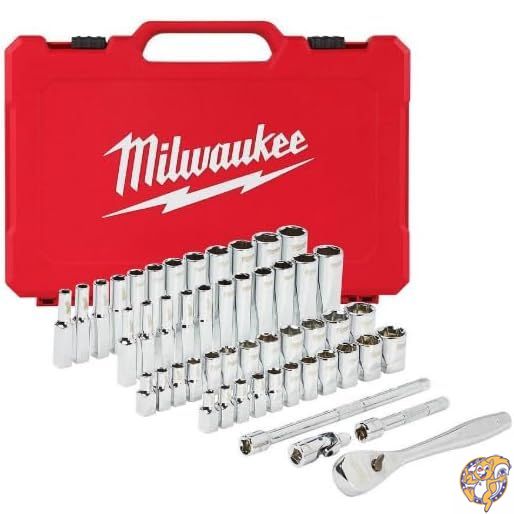 【百貨店大売り出し!引き換え証送達中】Milwaukee Electric Tools MLW48-22-9004 1/4In Ratchet \u0026 Socket Set - SAE Metric