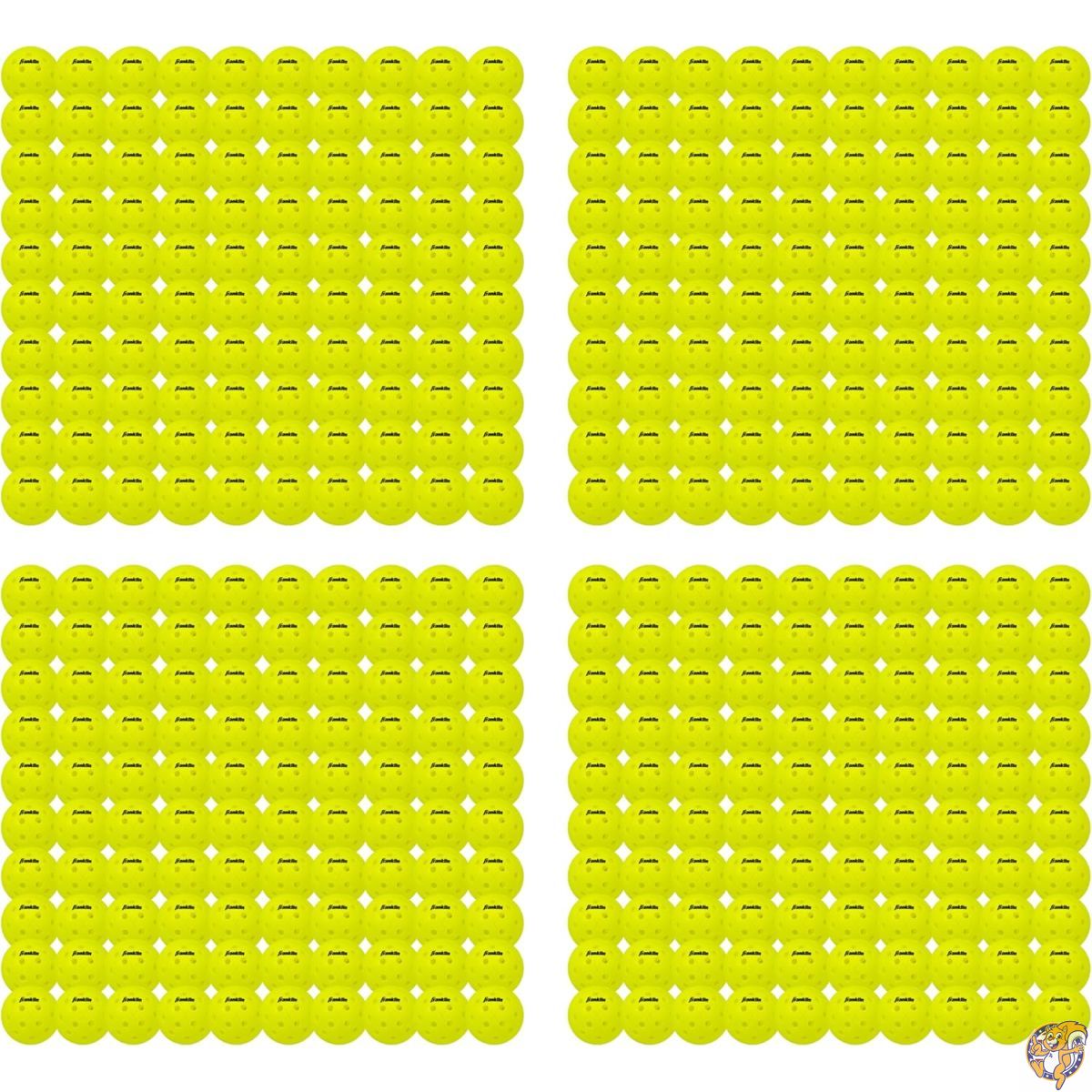 【百貨店大売り出し!引き換え証送達中】Franklin Sports X-40 Pickleballs - Outdoor 400 Ball Bulk Pack USA Pickleball Approved Optic Official of US Open Championships
