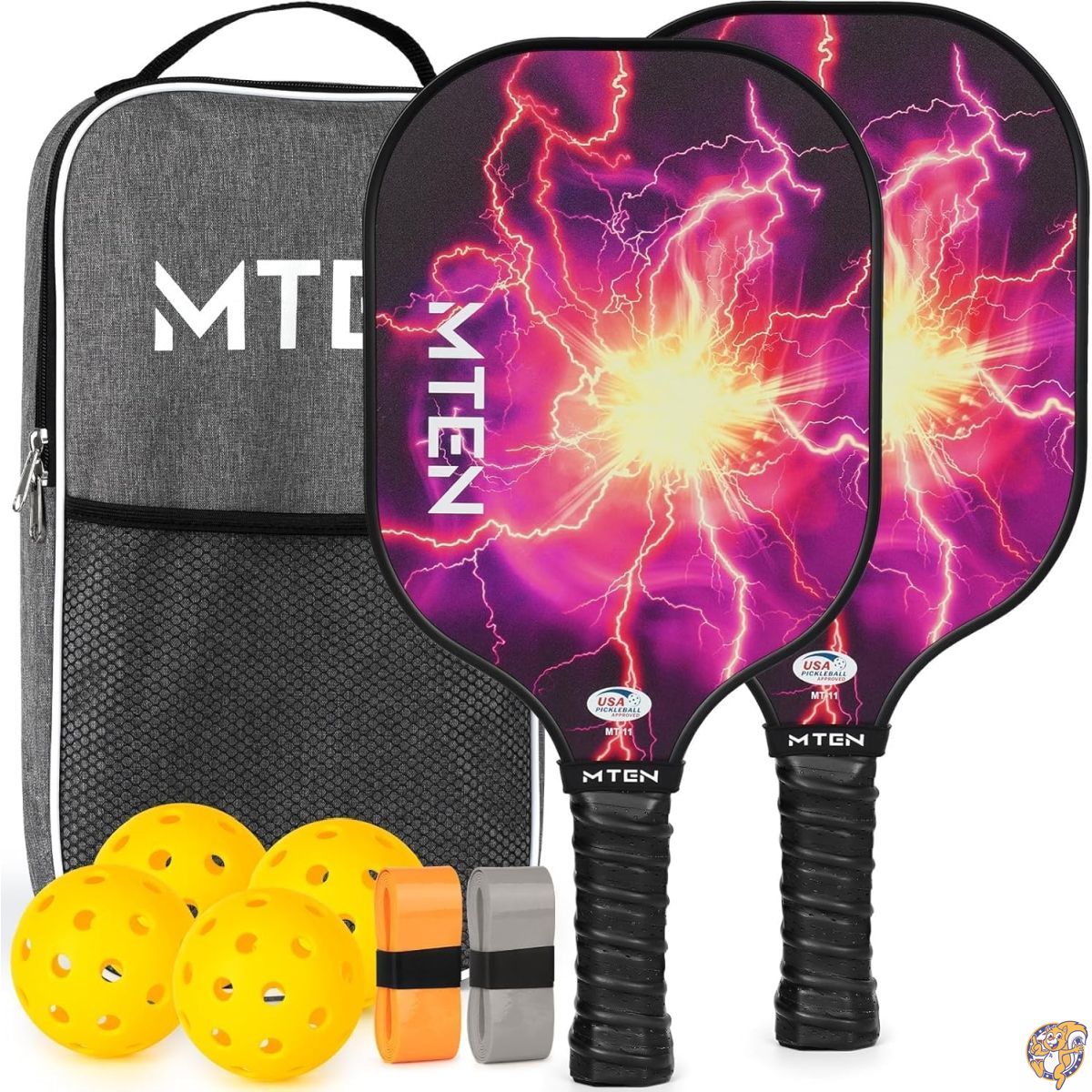 【百貨店大売り出し!引き換え証送達中】MTEN ピックルボールパドル USAPAお墨付き 衣料繊維水のみ製パドル2本書き割り 男女兼用