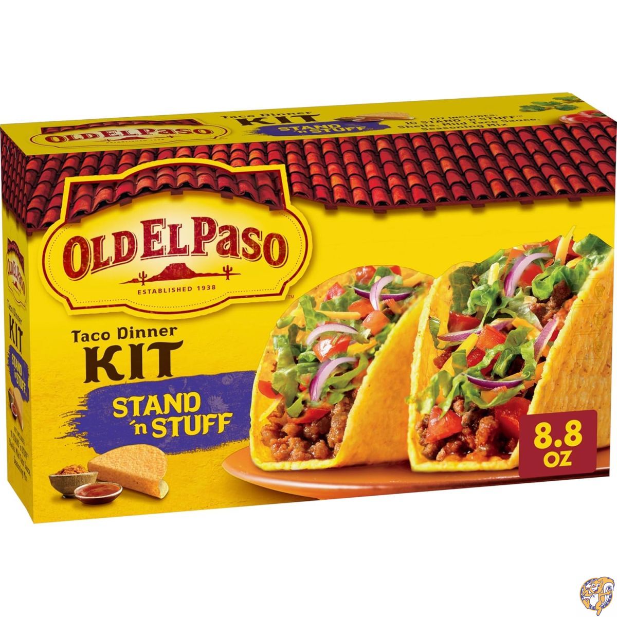 Old El Paso Stand 'N Stuff タコディナーキット（タコシェル10枚、マイルドタコソース、シーズニングミックス付き）約250g