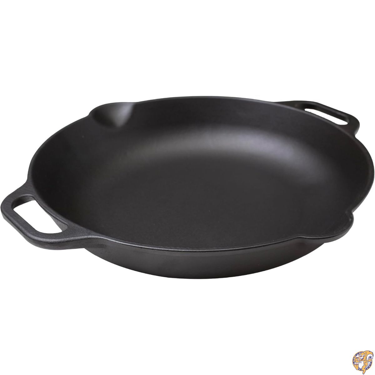 Victoria Cast Iron Paella Frying Pan Seasoned with 100% Kosher Certified Non-GMO Flax seed Oil, 13 Inches, Black [並行輸入品]