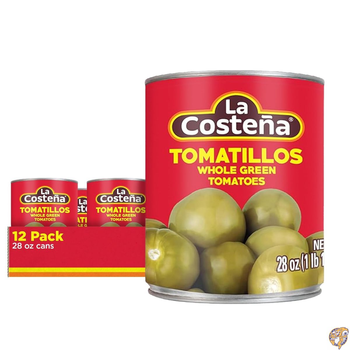 La Coste&ntilde;a（ラ・コステニャ）ホールトマティージョ（青トマト）缶詰 - メキシコ料理、サルサ・ベルデ、エンチラーダソース用 28オンス（約794g） 12缶セット