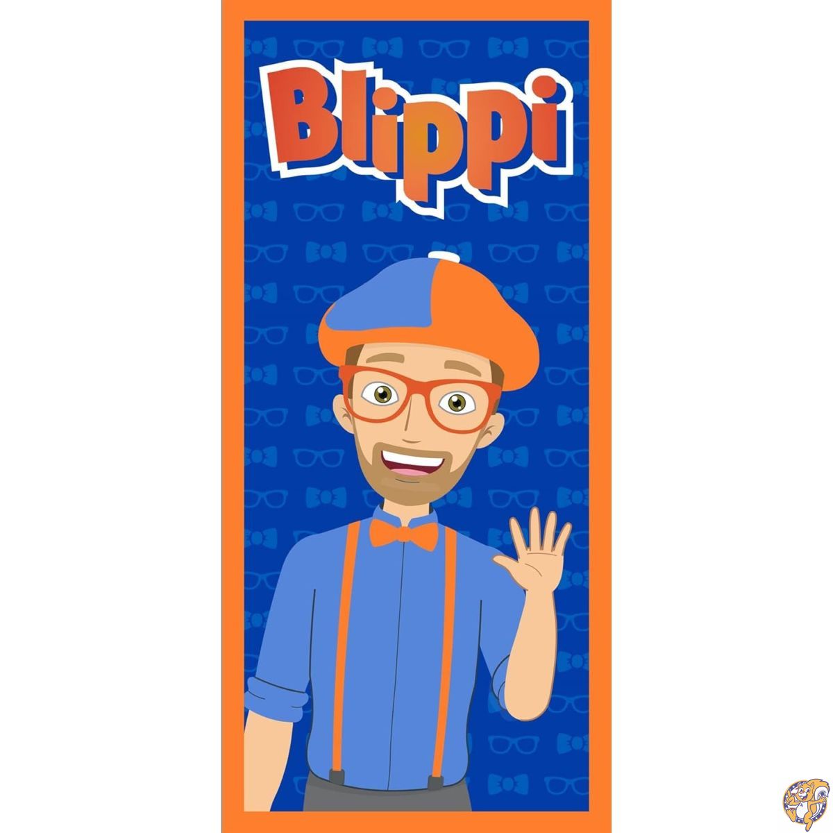【百貨店大売り出し!クーポン券配達中】Blippi 砂浜西洋手ぬぐい 一大いさ (青碧/オレンジ色), 青碧/オレンジ色, One Size