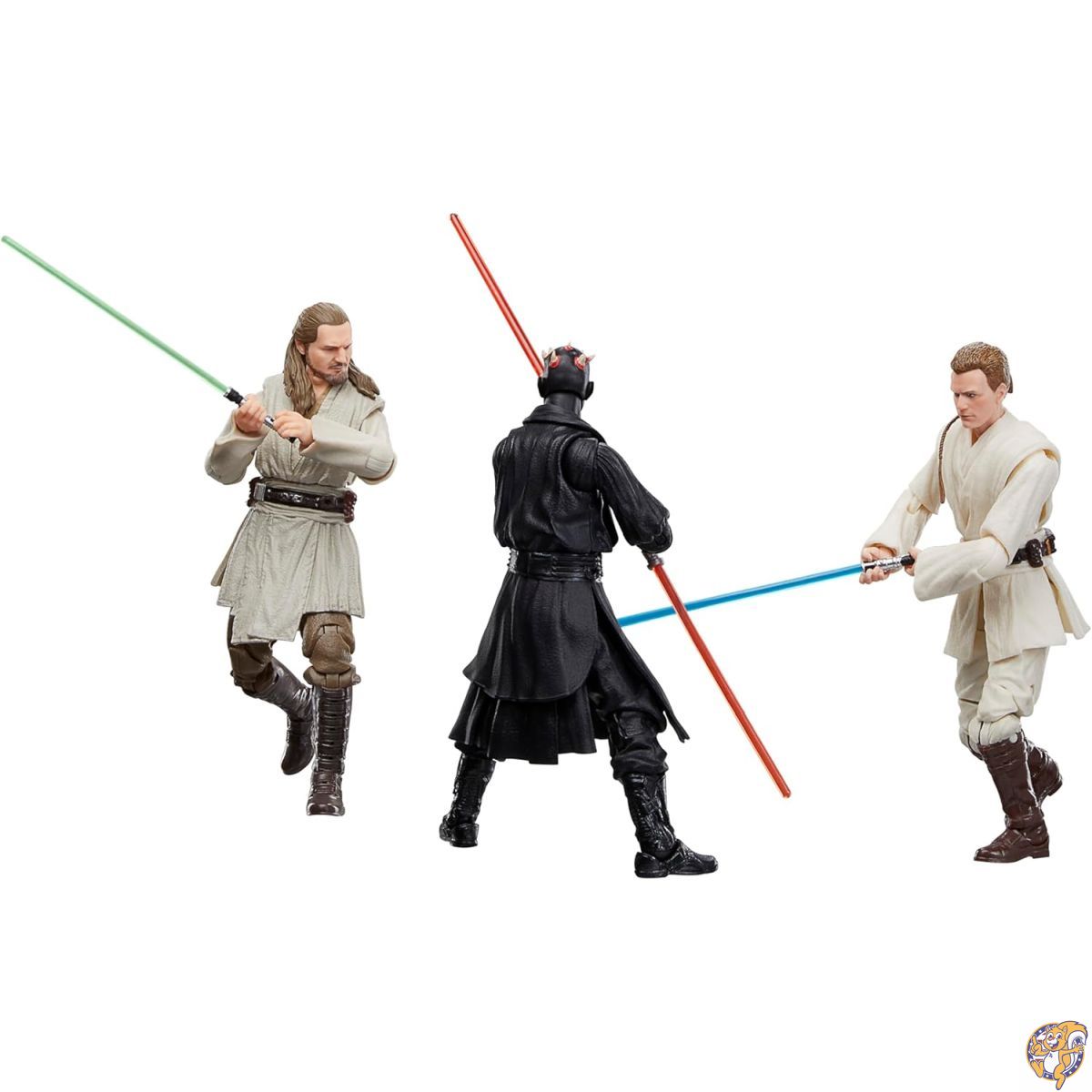 【クーポン配信中】スター・ウォーズ ブラックシリーズ クイゴンジン、ダース・モール、オビ=ワン・ケノービ スターウォーズ:ファントム・メナス 6インチ アクションフィギュア｜アメリカグッドバイブス