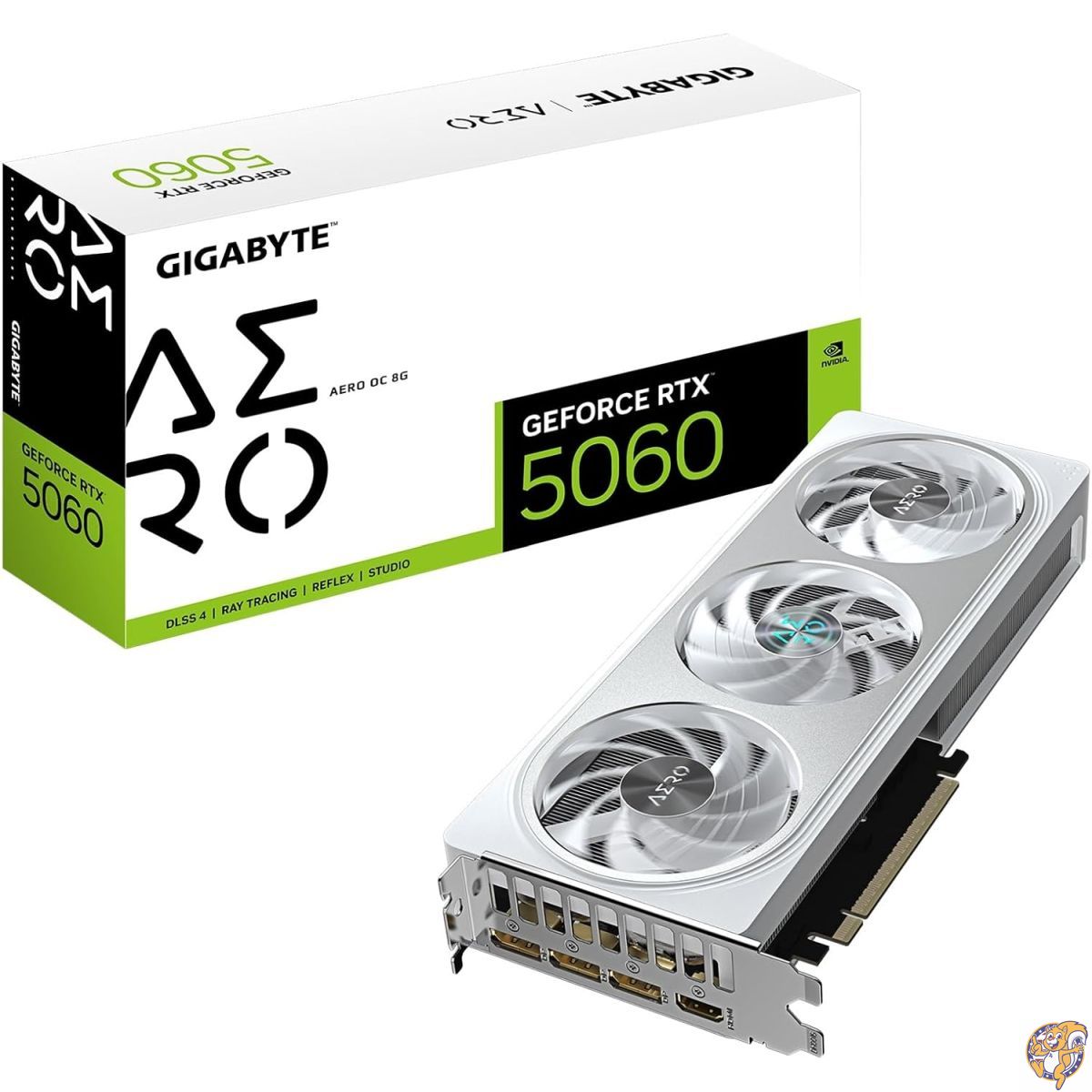 【百貨店大売り出し!クーポン券配達中】GIGABYTE GeForce RTX 5060 AERO OC 8Gグラフィクス歌留多、8GB 128ビットGDDR7、PCIe 5.0、WINDFORCE冷やかす取り合わせ、NVIDIA、DisplayPort、HDMI製 - 録画媒体最終生産物界面 GV-N5060AERO OC-8GD 録画媒体歌留多