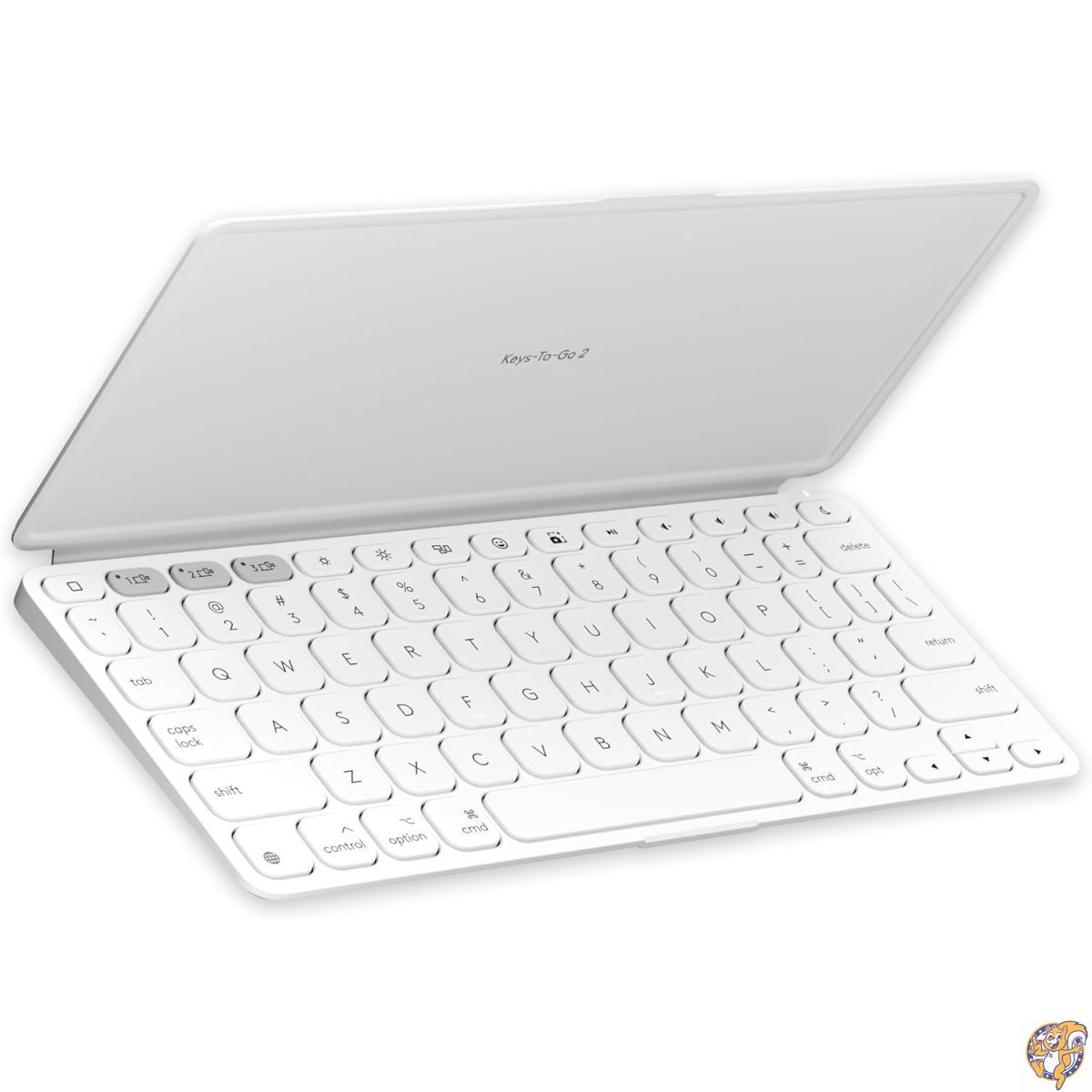 【20日最大4000円クーポン】Logitech(ロジクール) Keys-to-GO 2 ポータブルワイヤレスiPadキーボード カバー内蔵 スリムでコンパクトなBluetoothキーボード iPad、iPhone、Mac、Apple TV用 デバイスと簡単に切り替え可能 - ペールグレー｜アメリカグッドバイブス
