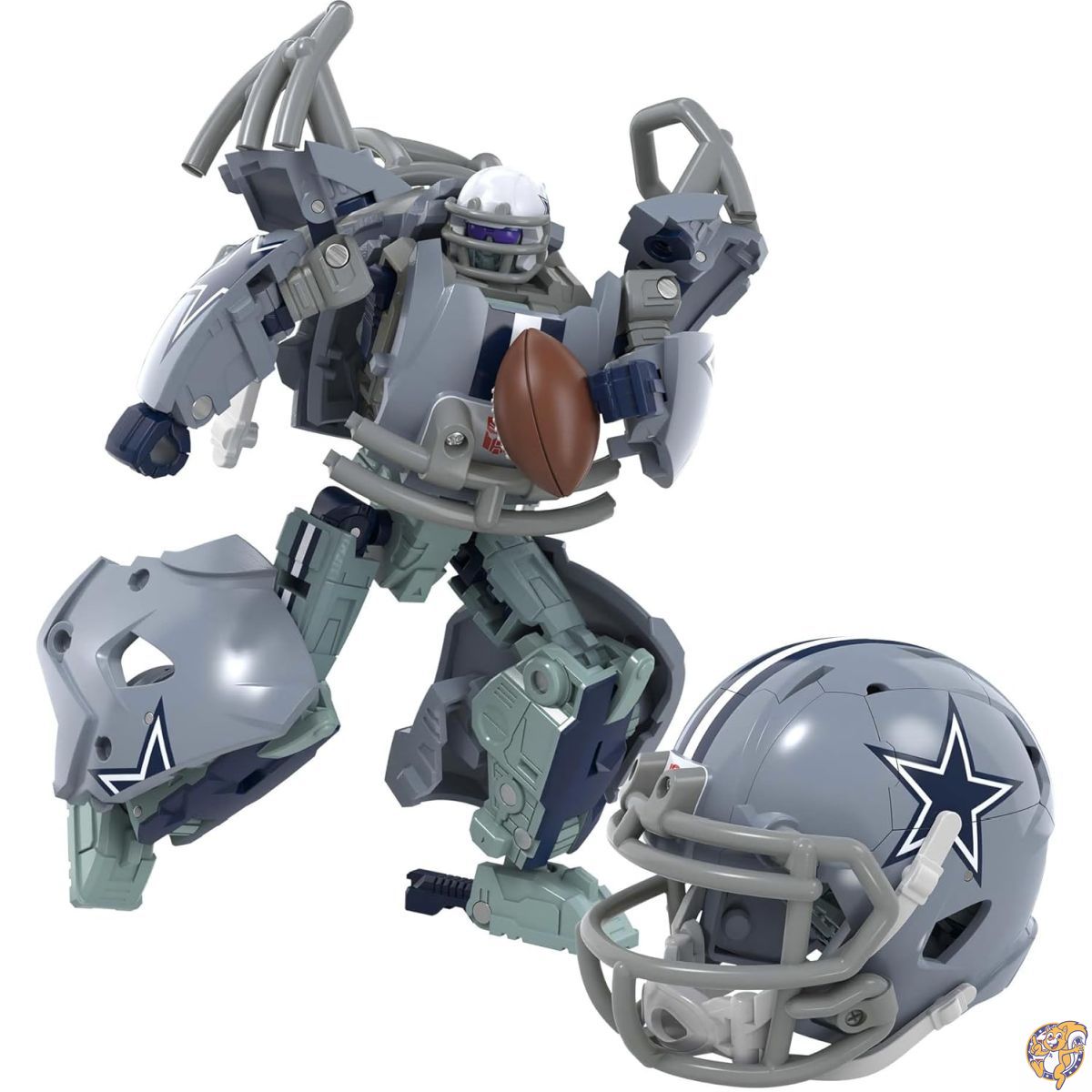 【クーポン配信中】トランスフォーマー NFL ダラス・カウボーイズ スターブリッツ 5.5インチ アクションフィギュア ロボットからヘルメットに変更 フットボールおもちゃ 対象年齢8歳以上｜アメリカグッドバイブス