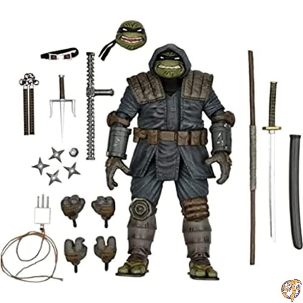 【クーポン配信中】NECA ティーンエイジ・ミュータント・ニンジャ・タートルズ ラスト・ロニン 7インチ アクションフィギュア 頭と手は交換可能 (IDW Comics, Armored)|アメリカグッドバイブス