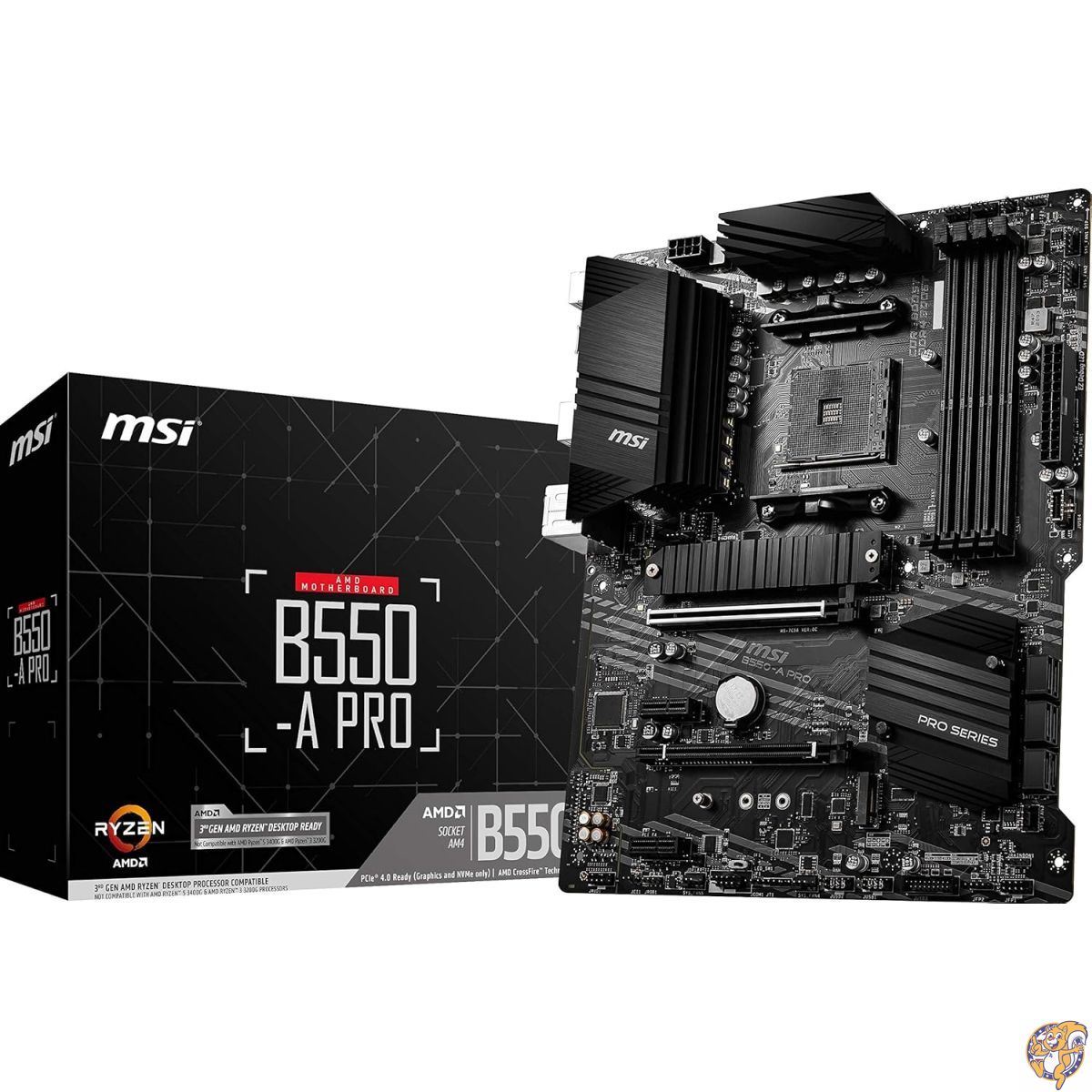 【百貨店大売り出し!引き換え証送達中】MSI B550 A PRO ProSeries 母ちゃんゲーム盤 (AMD AM4 DDR4 PCIe 4.0 SATA 6Gb/s M.2 USB 3.2 Gen 2 HDMI/DP ATX)