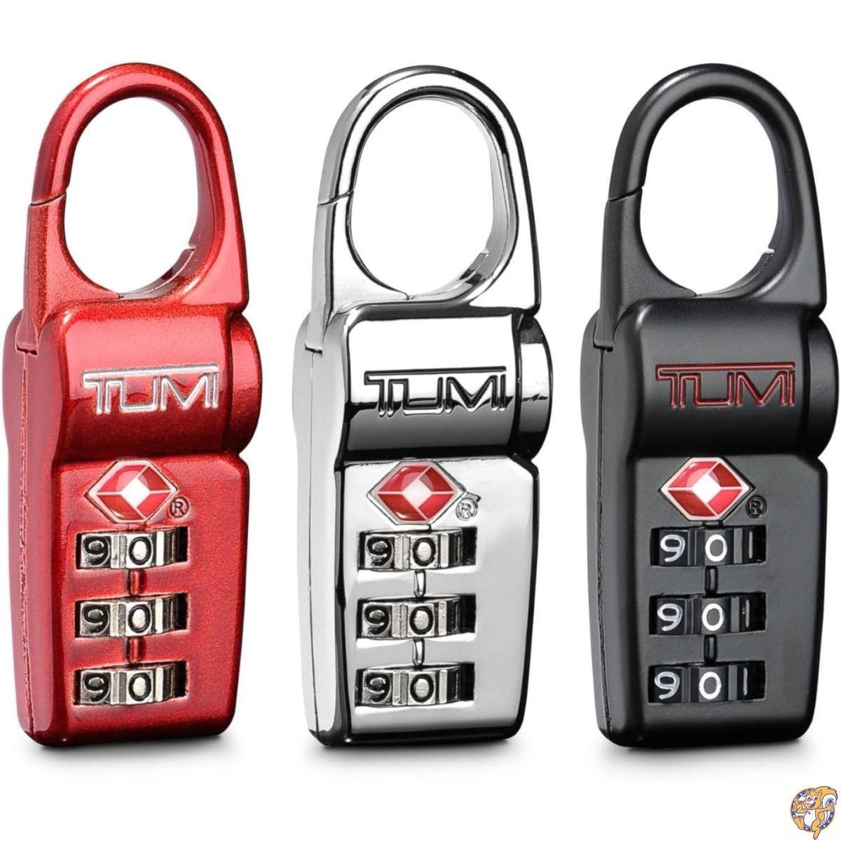 【20日最大4000円クーポン】TUMI トラベルアクセサリー 荷物ロック 3個セット TSA承認ロック, ブラック///ホワイト, One Size, Tsa ロックボックス|アメリカグッドバイブス
