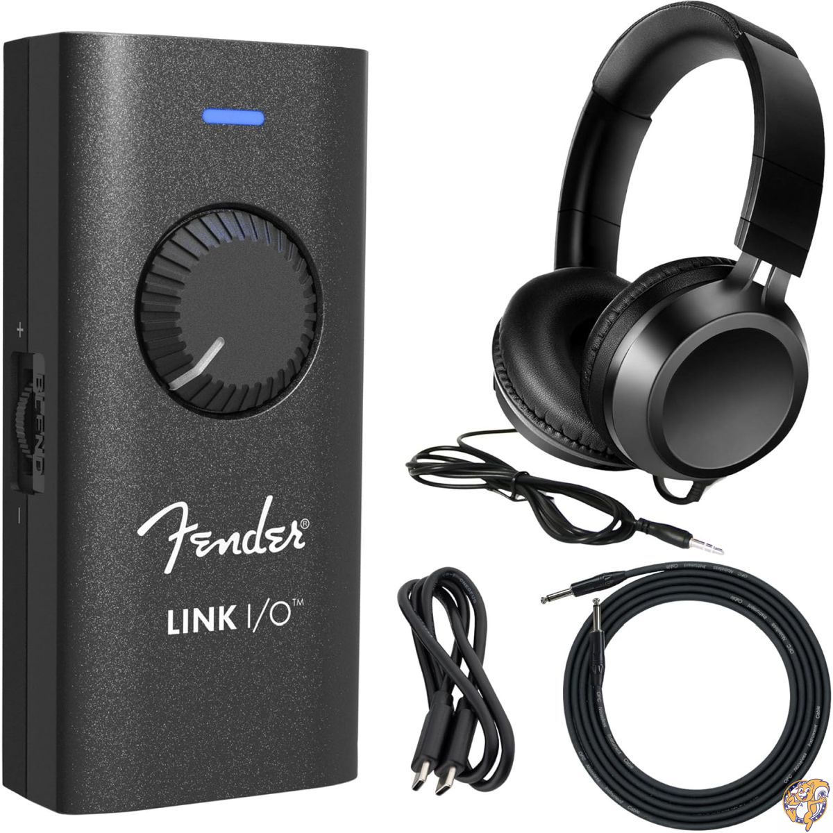 【20日最大4000円クーポン】Fender Link I/O スタジオグレードオーディオインターフェイスバンドル 楽器ケーブルとヘッドフォン付き｜アメリカグッドバイブス