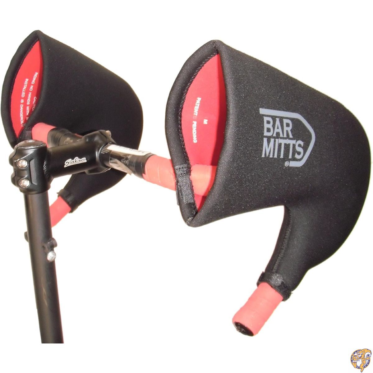 【百貨店大売り出し!クーポン券配達中】BAR MITTS 防寒用ロードバイクハンドルバーミトン (Campy/SRAM/Shimanoの室内装飾有線テレビ式シフター相応う Small大いさ 黒いこと)