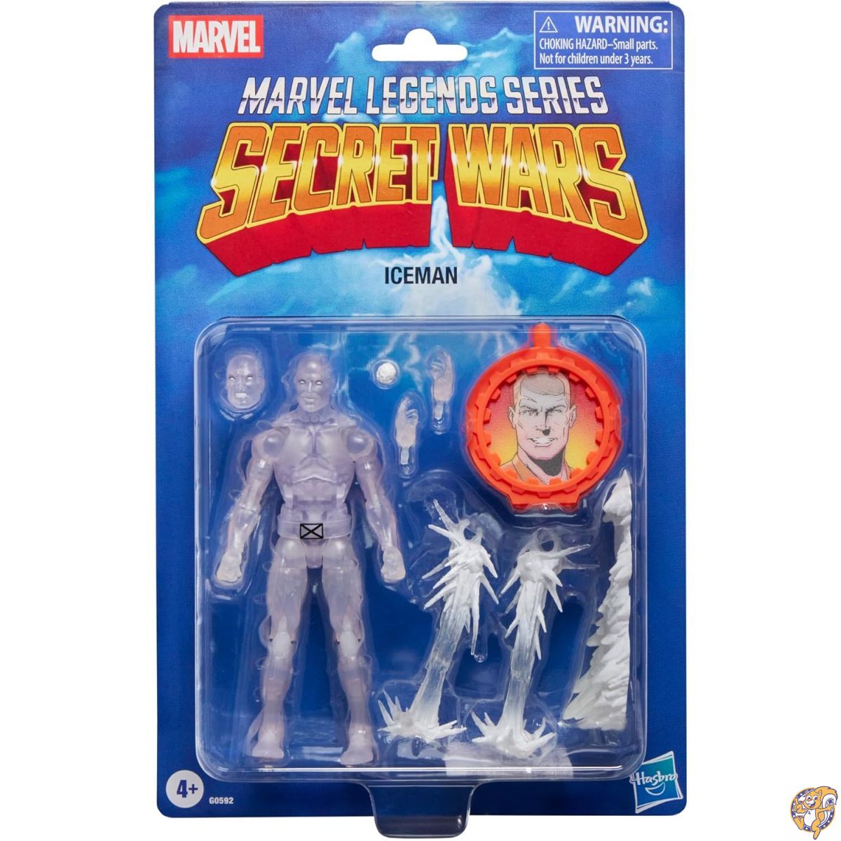 【クーポン配信中】マーベル レジェンドシリーズ シークレットウォーズ アイスマン X-Men レトロコミック コレクター収集品 6インチ シールド付きアクションフィギュア｜アメリカグッドバイブス