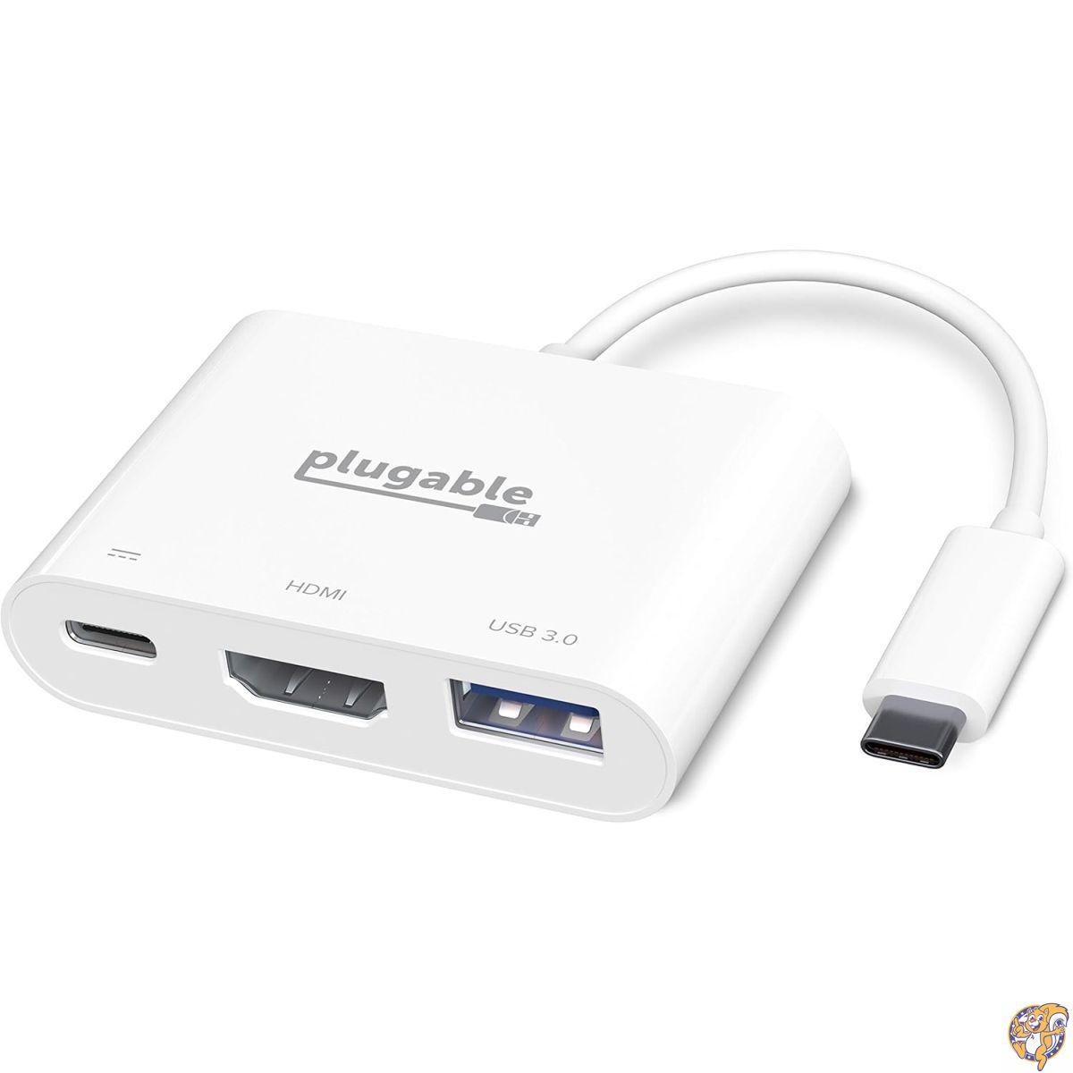【25日最大4000円クーポン】Pluable USB-C マルチポート アダプタ、4K HDMI、USB 3.0 ポートおよび パススルー充電 - MacBook、Chromebook、Dell XPS、Thunderbolt 3/4 USB4 対応 PC などに対応 ドライバ導入不要|アメリカグッドバイブス