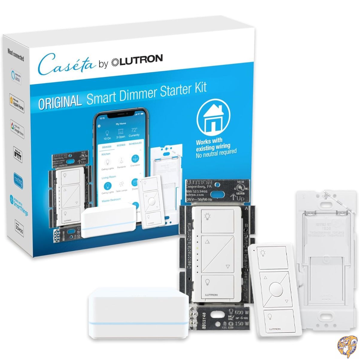 【百貨店大売り出し!引き換え証送達中】LUTRON Caseta ワイヤレススマートブリッジ 1