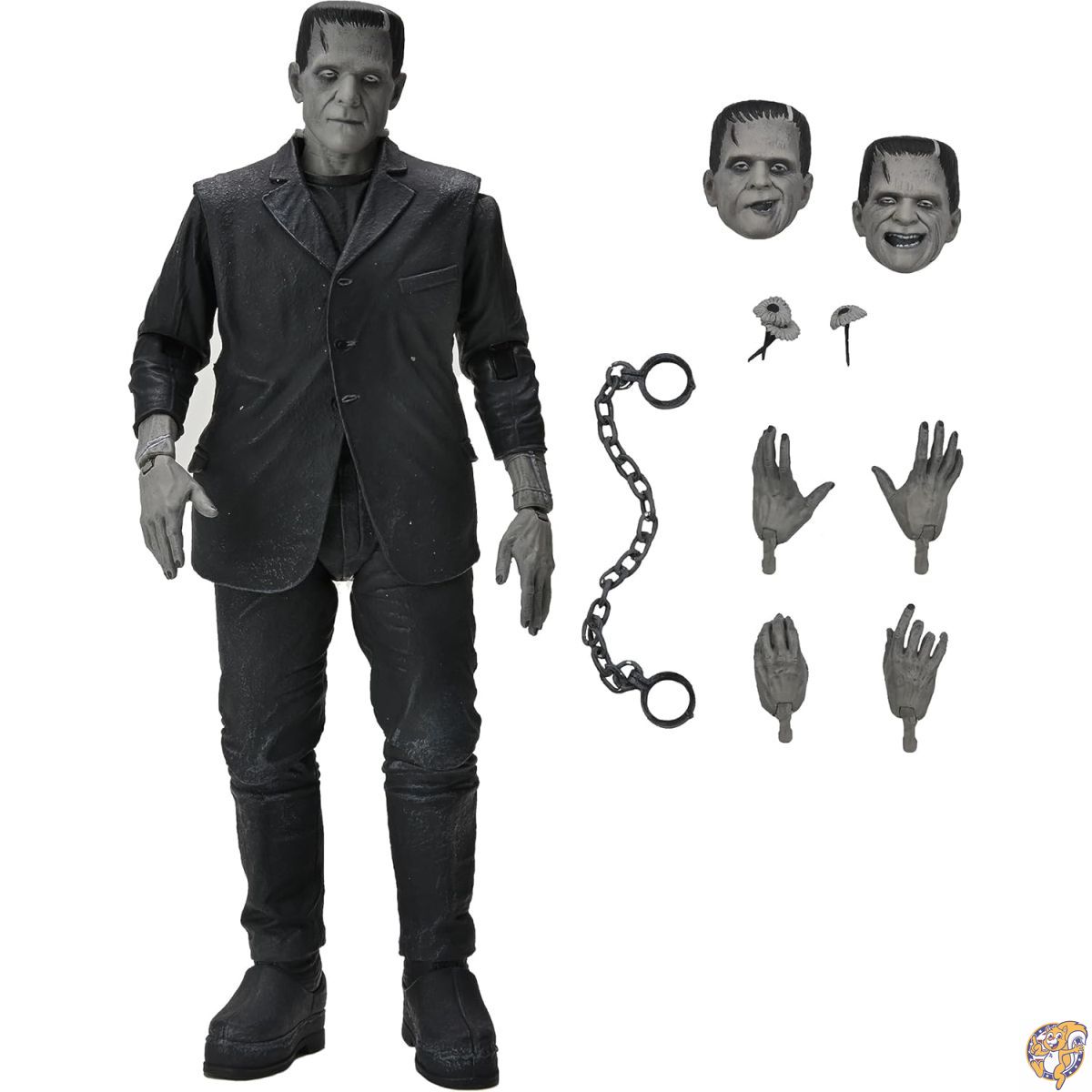 【クーポン配信中】NECA UNIVERSAL FRANKENSTEIN'S MONSTER B&W ULTIMATE 7インチ アクションフィギュア｜アメリカグッドバイブス