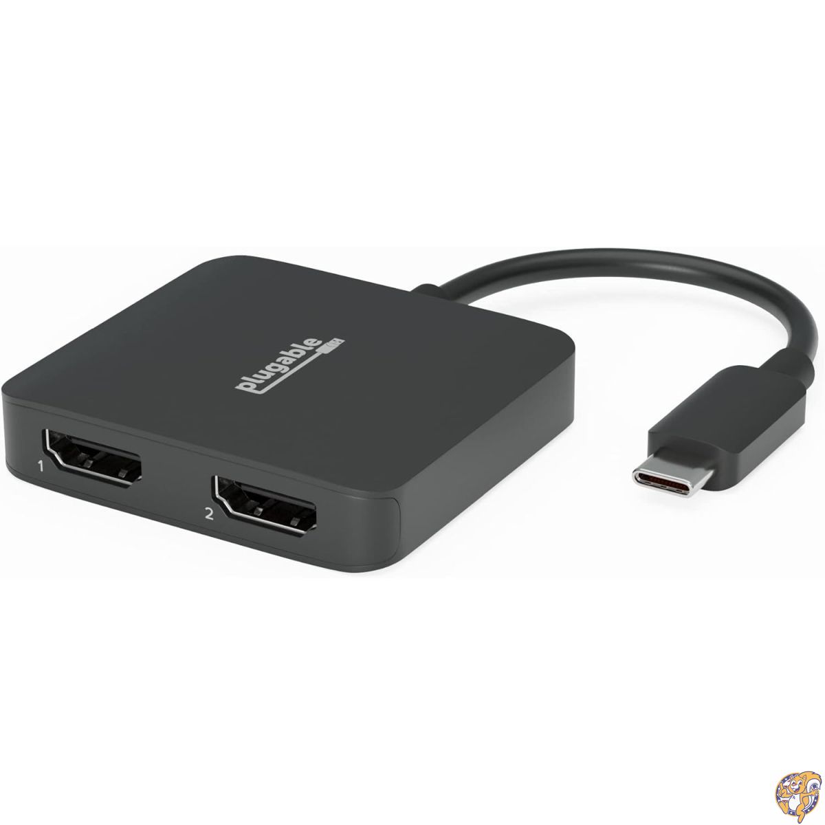 【クーポン配信中】Plugable USB-C デュアル HDMI 変換アダプタ MST 対応 2台の 4K 60Hz モニタを接続 Windows Chromebook 用 ドライバ導入不要|アメリカグッドバイブス