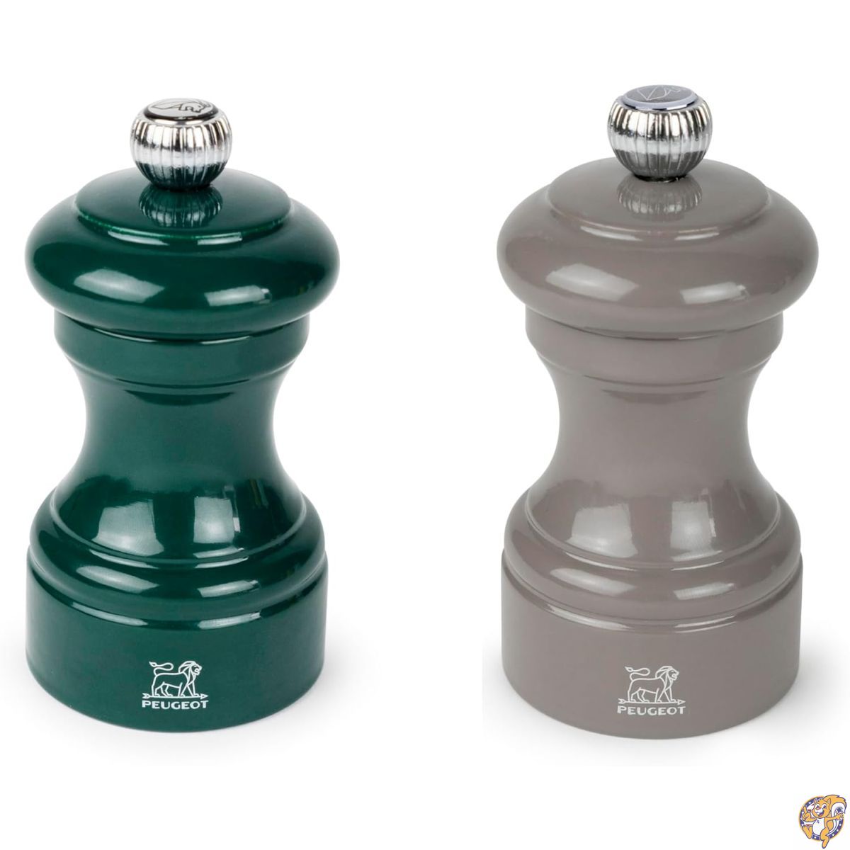【クーポン配信中】プジョー ビストロ ペッパー&ソルトミルセット 4インチ - フランスデザイン 調節可能な研削精度 ブナ材 ステンレススチール 風味を高める 耐久性のある調理ツール (グリーン/グレー)｜アメリカグッドバイブス