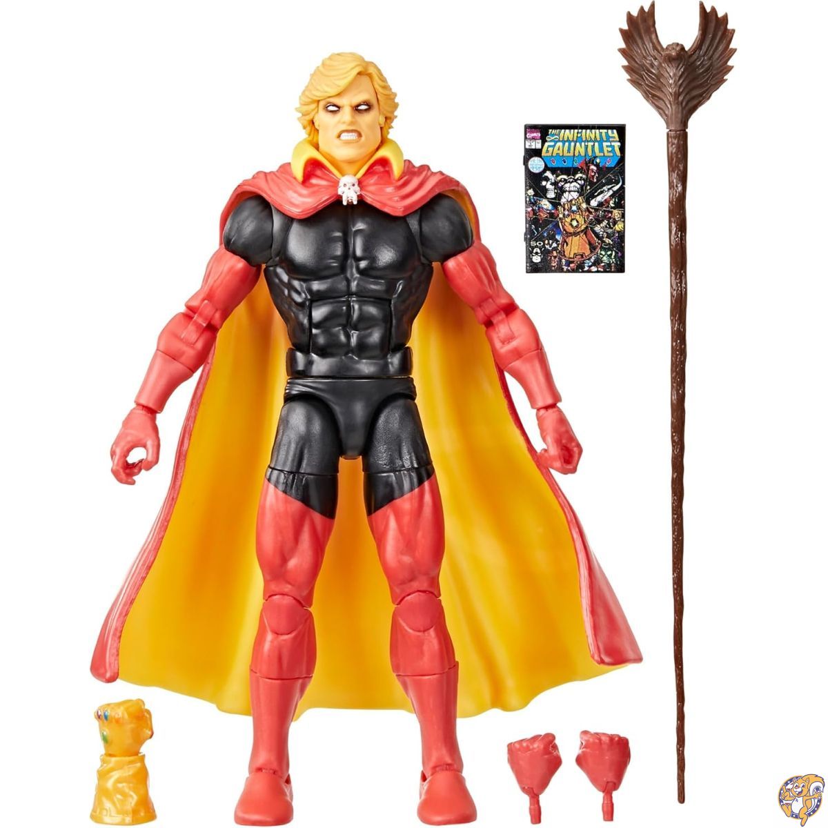 【クーポン配信中】マーベル レジェンドシリーズ アダム ウォーロック インフィニティ ガントレット コミック コレクション用 6インチ スケール アクションフィギュア キャラクターサイズのコミックアクセサリー付き｜アメリカグッドバイブス