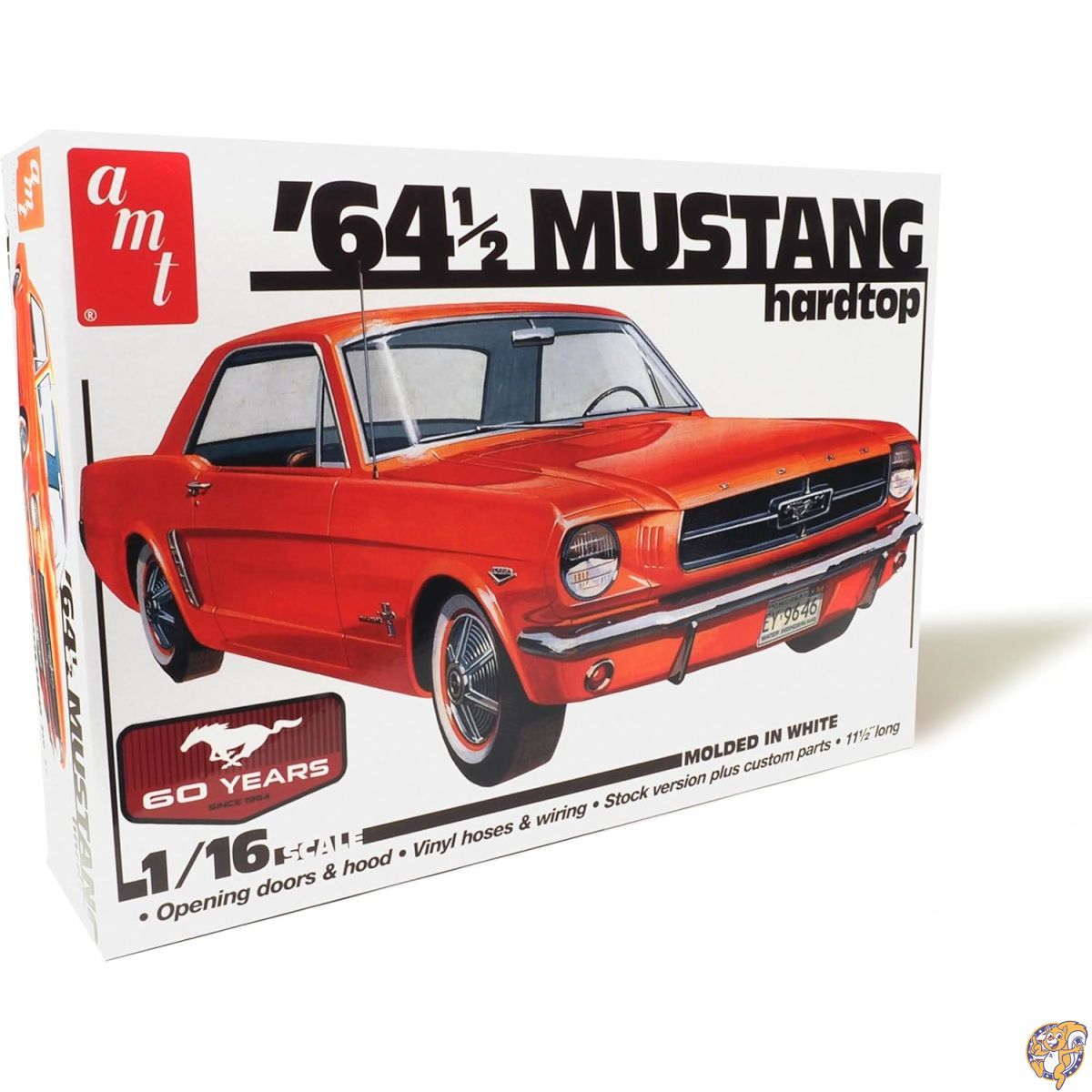 【25日最大4000円クーポン】AMT 1/16 1964 1/2 フォード マスタング 誕生60周年記念パッケージ プラモデル AMT1461 (自動車)|アメリカグッドバイブス