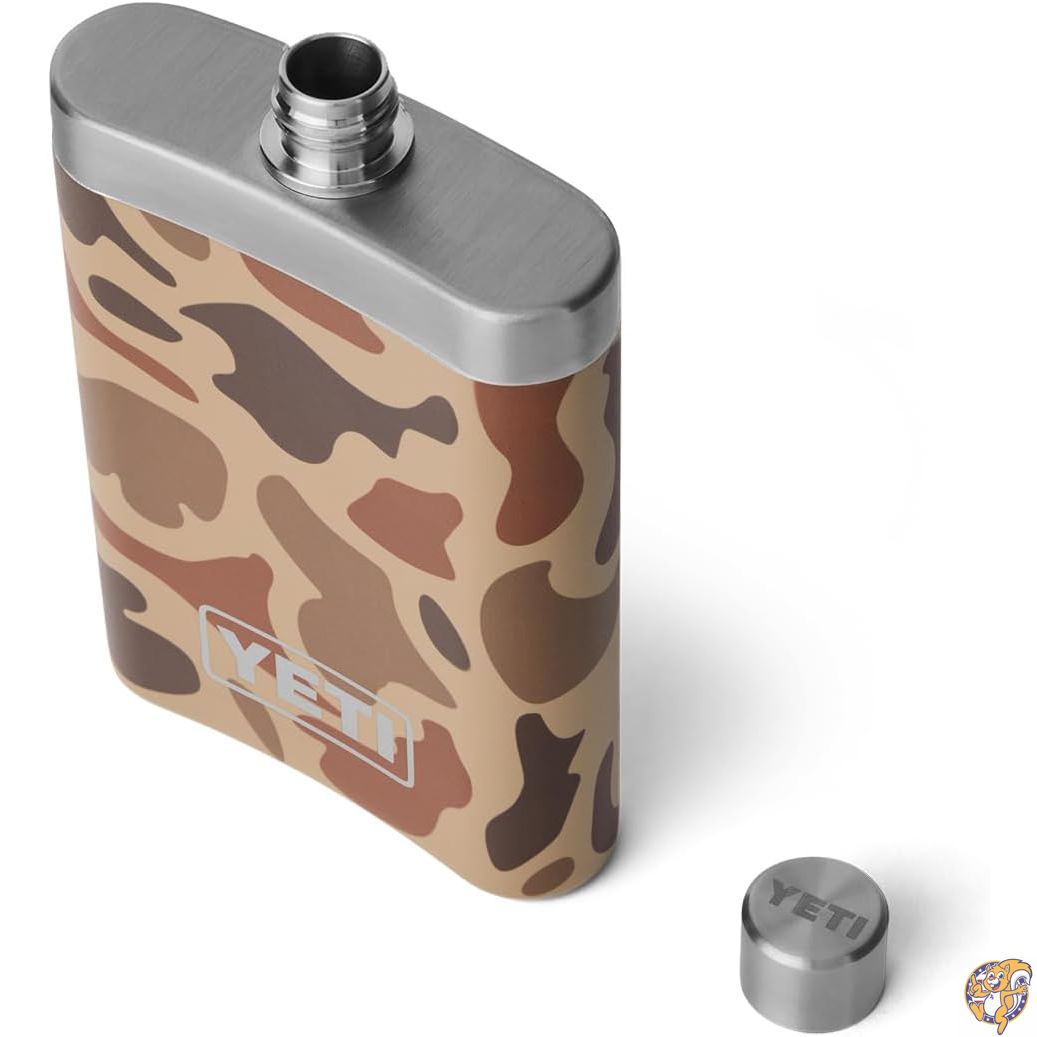 【百貨店大売り出し!引き換え証送達中】YETI 7薬局衡オンス 瓶と漏斗、湿地草原偽装。