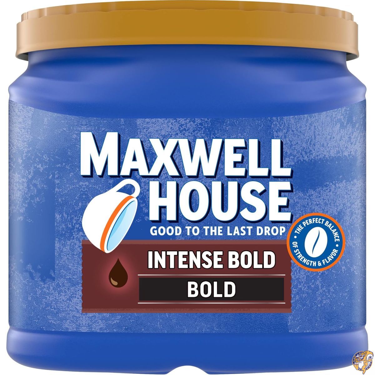 【クーポン配信中】Maxwell House Intense Bold Dark Roast Ground Coffee (26.7 oz Canister) (マクスウェルハウス インテンス ボールド ダークロースト コーヒー粉 26.7オンス／約757g)｜アメリカグッドバイブス