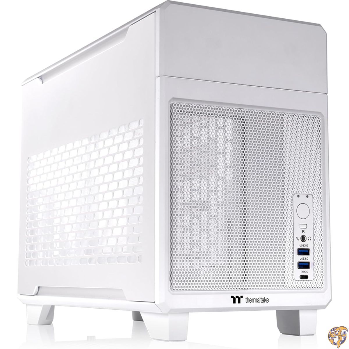 【百貨店大売り出し!クーポン券配達中】Thermaltake TR100 SFF シャーシ、MITX受け支える、18.9リッター、PCIe 4.0ライザーケーブル属する、360粍 GPUクリアランス、280粍放射体受け支える、取りはらい能力のあるなPCIe鉤括弧、雪、CA-11A-00S6NN-00。