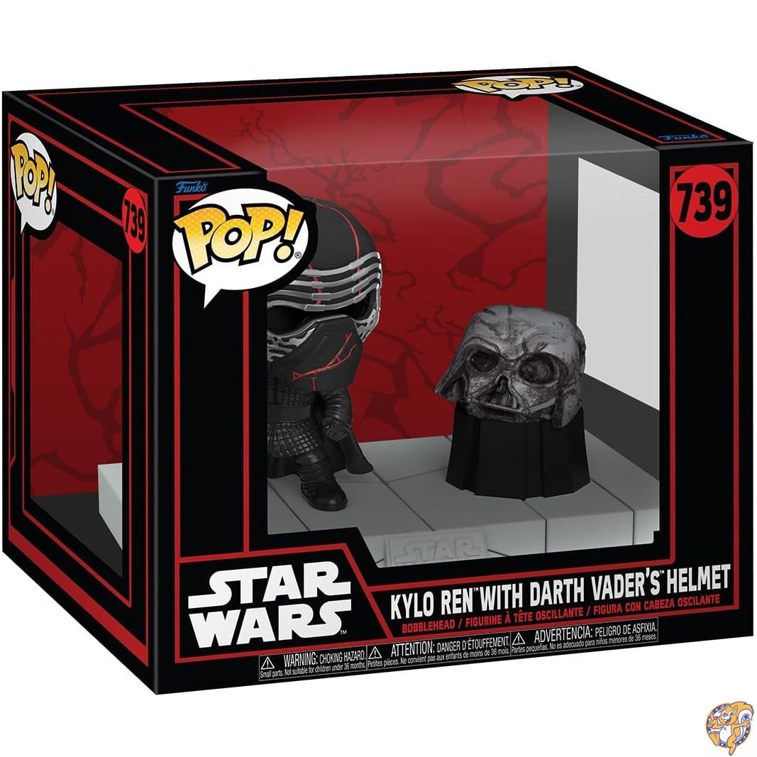 【クーポン配信中】スターウォーズ カイロレン デラックス フィギュア Funko POP! Deluxe- Star Wars Darkside- DELUXE KYLO REN WITH DARTH VADER'S HELMET ファンコ｜アメリカグッドバイブス