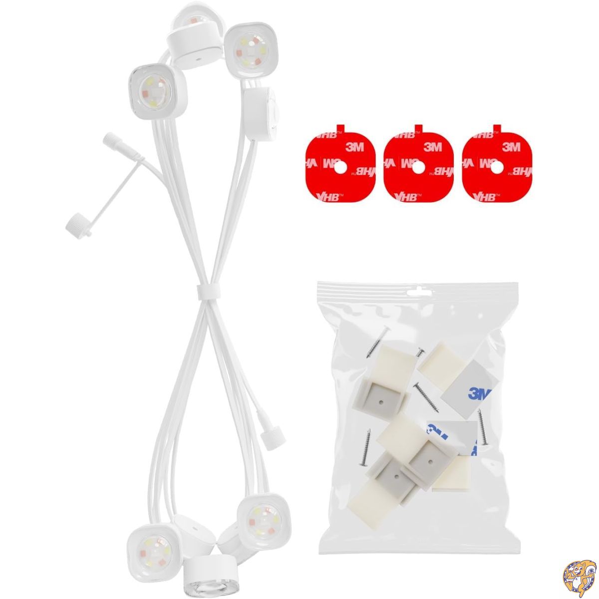Govee Permanent Outdoor Lights Pro (H706A/H706B) 専用 16.4フート (約5m) 押しひろげるともし火 (白いこと・一部分)