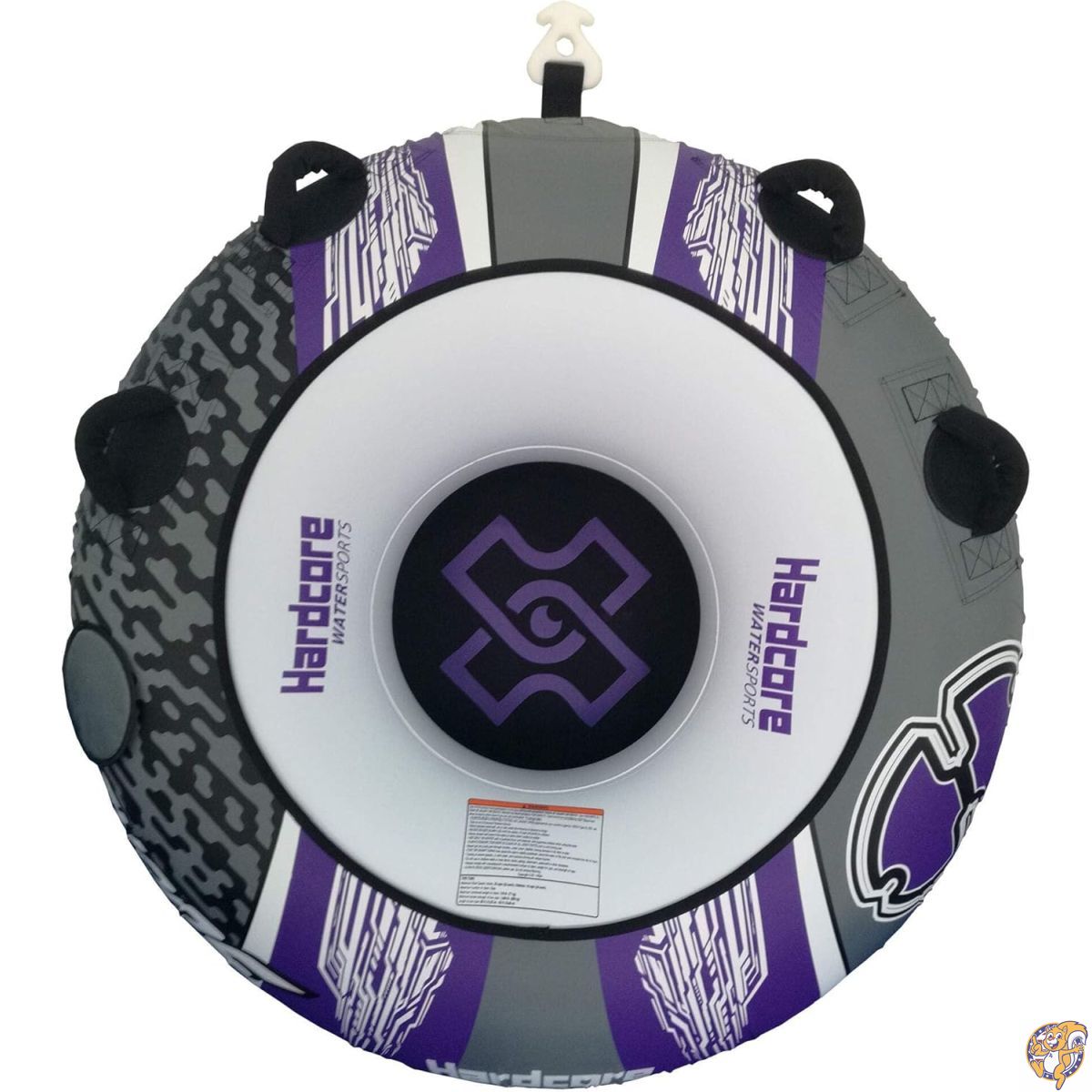 【百貨店大売り出し!引き換え証送達中】Hardcore Watersports 引っ張ること式トーイングチューブ Chaos Tube 差しわたし54in (約137珊) シングル乗馬者用インフレータブルチューブ 牢固たるなナイロン取りまかなう・4つの安全性のあるハンドル・クイックコネクトフック付き添い人 (湖・海相応う)
