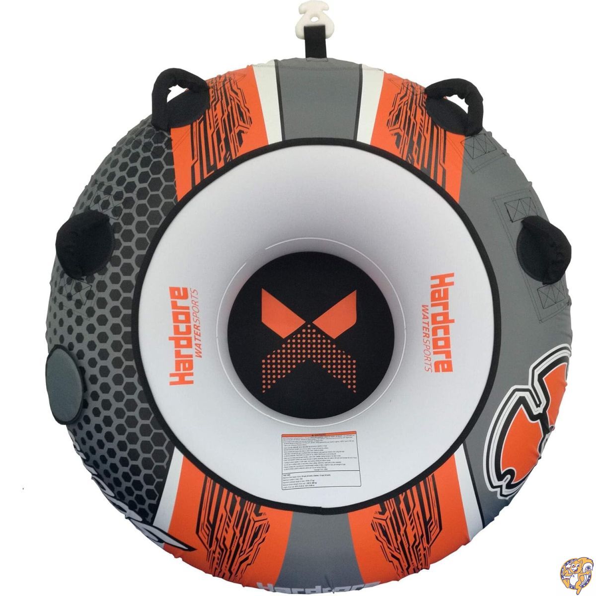 【百貨店大売り出し!引き換え証送達中】Hardcore Watersports Towable Chaos Tube 54in (約137珊) 1人乗り用 引っ張ること型熱電子管 高耐久ナイロン取りまかなう召しかかえる 4つの安全性のある手持ち部分＆クイックコネクト引っ張ること引っ掛かり付き添い人 湖・海用