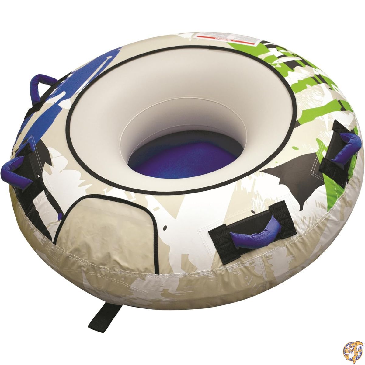 【百貨店大売り出し!引き換え証送達中】Marpac Towable 1 Rider Open Tube, Blue, Green \u0026 Gray