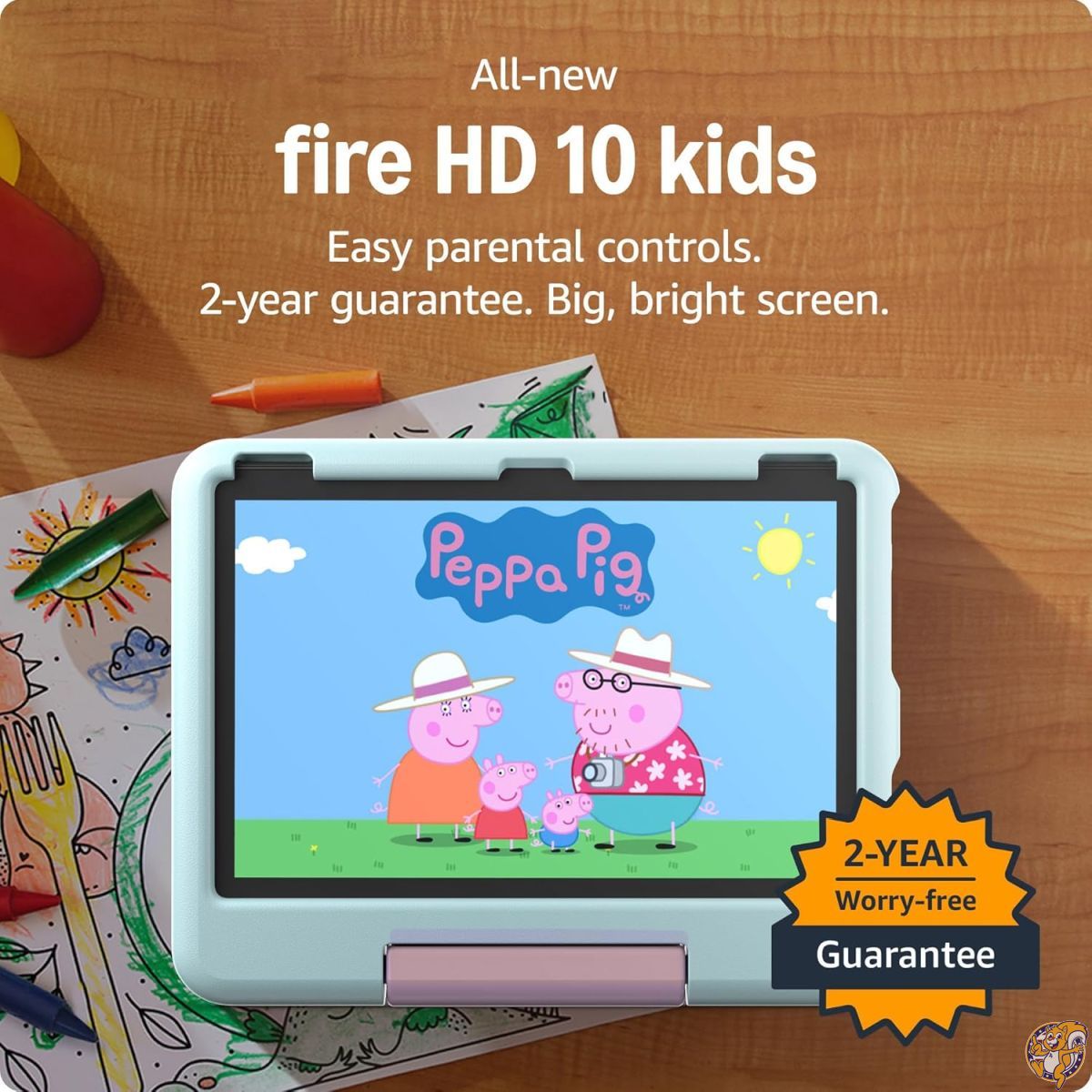 【百貨店大売り出し!クーポン券配達中】Amazon Fire 固定ディスク 10 キッズモデル (最新時人) 堅苦しさ使用許可品 Peppa Pig (ペッパピッグ) 制限事項～版