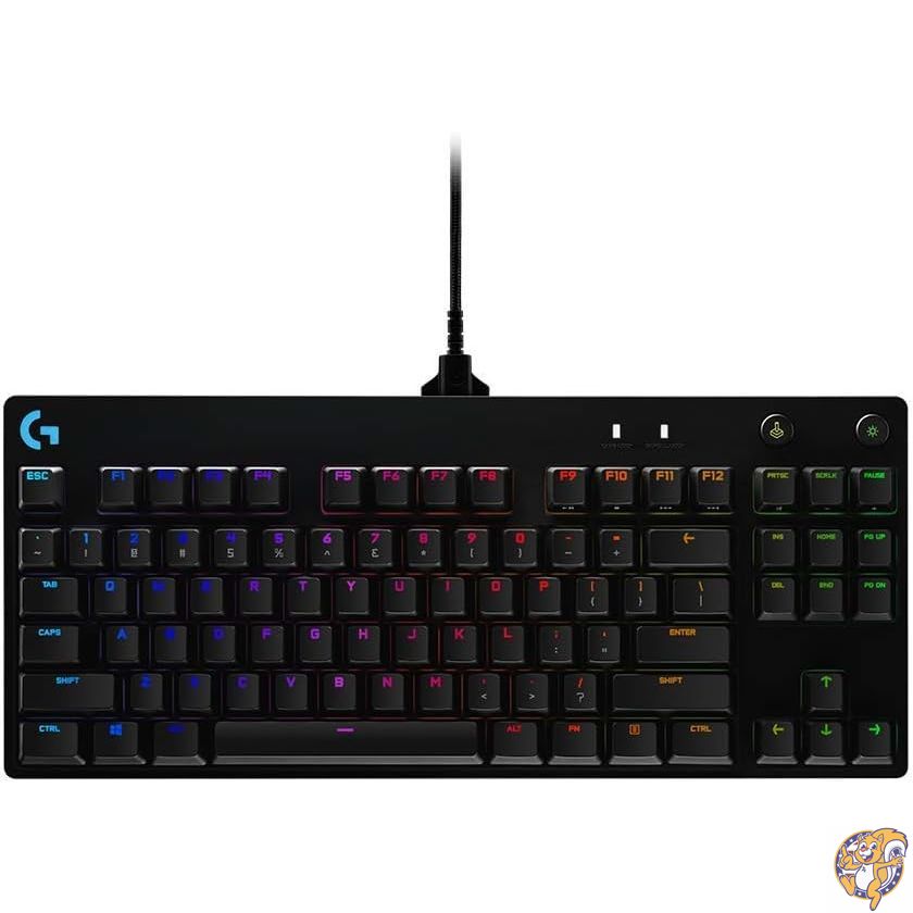 【百貨店大売り出し!クーポン券配達中】Logitech G PRO メカニカルゲーミングキーボード テンキー受け答え パウダーコンパクト目論む 着脱式Micro USB有線テレビ 1680万色 LIGHTSYNC RGBうしろ側ともし火積み上げる