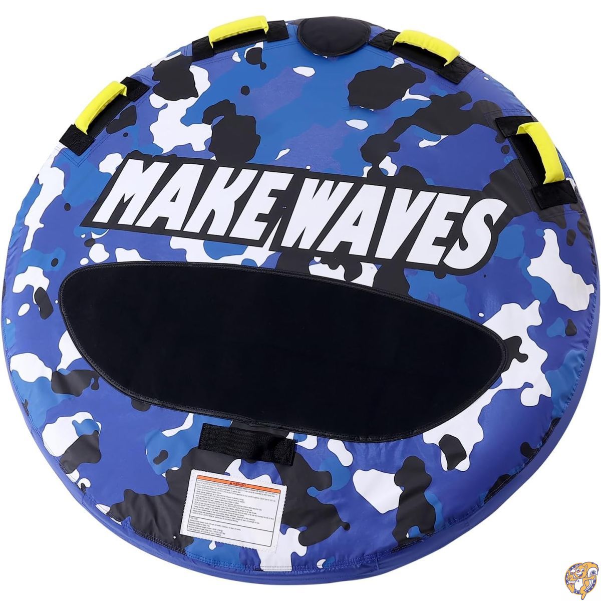 【百貨店大売り出し!引き換え証送達中】Happybuy 引っ張ること式小船熱電子管 340重量ポンド (約154kg) 相応う 1～2人乗り用 お水運動競技用インフレータブルチューブ (差しわたし約131.6珊 / 51.8in) ナイロン取りまかなう・EVA手持ち部分付き添い人