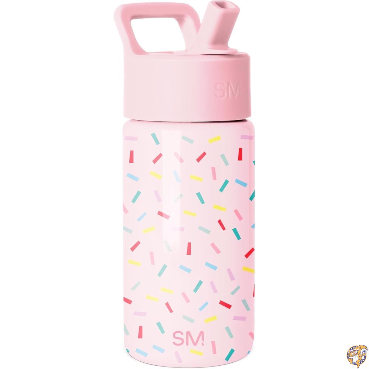 【クーポン配信中】Simple Modern キッズ用 Summit ウォーターボトル ストロー付き蓋 14オンス (約414ml) ステンレス製 保冷タンブラー 幼児・通学用 Confetti｜アメリカグッドバイブス