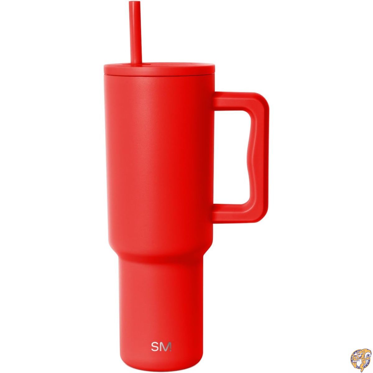 【最大限度2000円引き換え証10日～】Simple Modern 40薬局衡オンス (約1.18L) Trek タンプラー (手持ち部分・麦わら蓋付き添い人) ドリンク保持者相応う 無意味さ断熱ステンレス鋼製 トラベルマグ オレンジイエロー