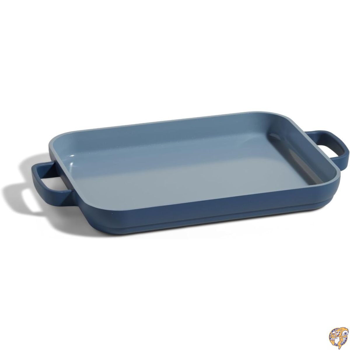 【百貨店大売り出し!クーポン券配達中】Our Place Mini Griddle Pan 9in (約23糎・2QT/約1.9L) ノンスティックセラミックグリドルパン 屁っ放り火・オーヴン相応う PFAS無償性 最大限度約232℃まで相応う 持ち分かりやすい手持ち部分 Blue Salt