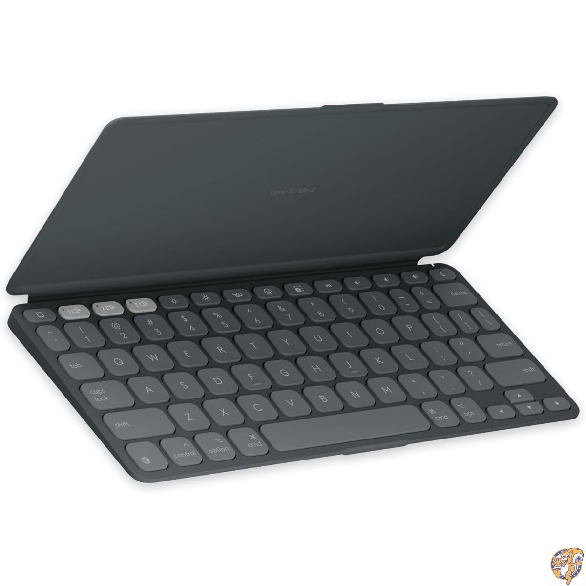 【クーポン配信中】Logitech Keys To Go 2 ポータブルワイヤレスキーボード (カバー一体型) iPad/iPhone/Mac/Apple TV対応 超薄型・軽量Bluetoothキーボード デバイス間切り替えが簡単 グラファイト｜アメリカグッドバイブス