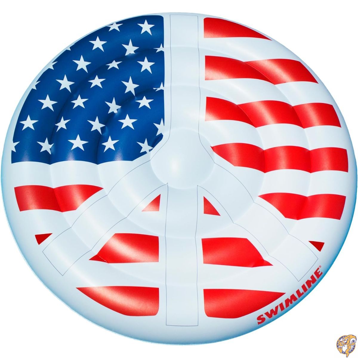 【最大限度2000円クーポン券10日～】Swimline Americana Peace Island スウィミングプール用アイスクリームソーダ 車駕印字機 (赤いこと・白いこと・青碧)