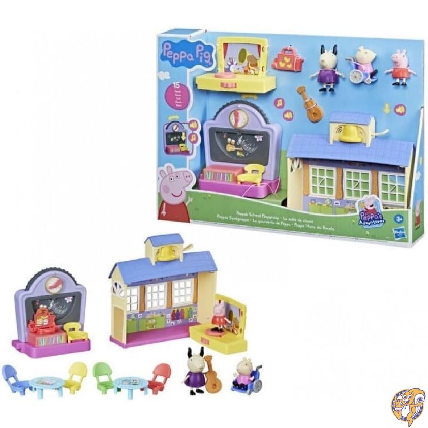 【最大限度2000円引き換え証10日～】Peppa Pig ペッパピッグ Peppa’s Adventures Peppa\u0027s School Playgroup Playset