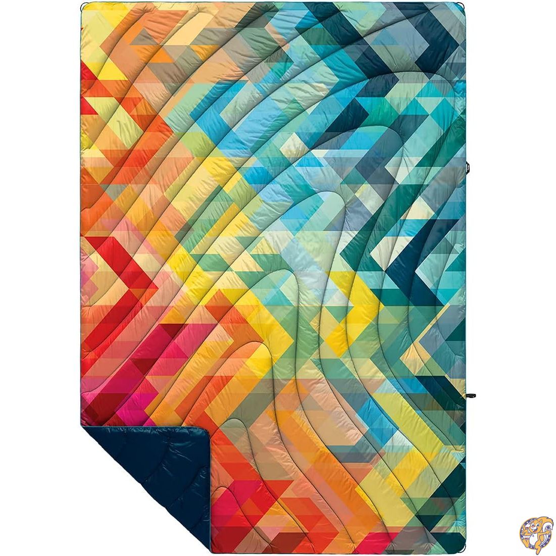 【クーポン配信中】ORIGINAL PUFFY - GEO ブランケット【 平面 】:133 x 191 cm 【 パック 】:18 41|アメリカグッドバイブス
