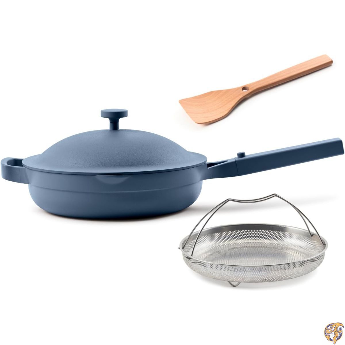 【百貨店大売り出し!引き換え証送達中】Our Place Always Pan 2~10.5in (2.6クオート) ノン突っ支い棒、毒気不当て嵌めるの陶芸膳立て物の具 | 専売特許手に入れる済みの10はたご屋1軽銀フライパン \u0026 ソテー食パン 華氏450度までのオーヴン、IH、全くの膳立て台に安全性のある ブルーソルト